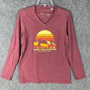 Leslie Jordan T-Shirt Large 2021 Challenge Women's Long Sleeve Cotton Blend